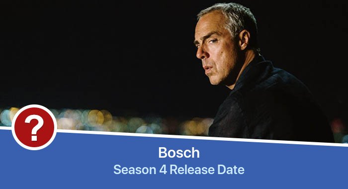 Bosch Season 4 release date