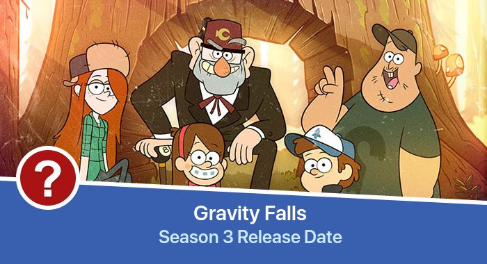 Gravity Falls Season 3 release date